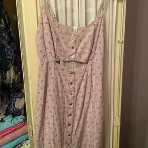 RVCA Women's Casual Dresses Off - Off-White Cutout